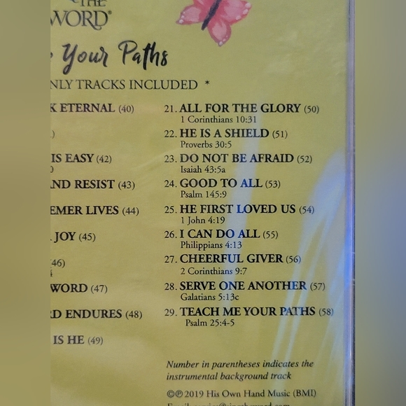 Sing the Word! Teach Me Your Paths Sonlight Homeschool CD NWT - Picture 2 of 6